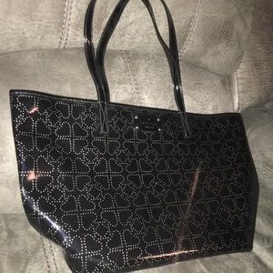 Kate spade black faux leather purse.